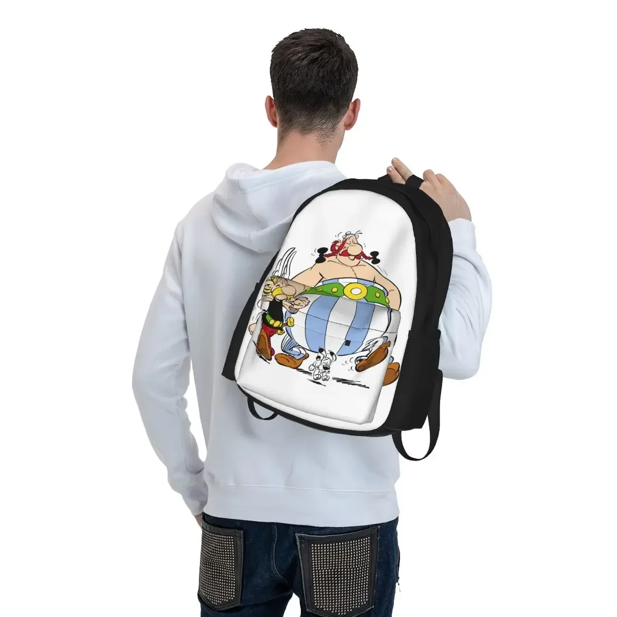 Asterix And Obelix 1 Backpacks Boys Girls Bookbag Children School Bags Cartoon Kids Rucksack Travel Rucksack Shoulder Bag