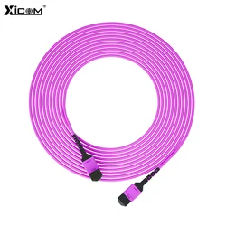 MPO Fiber Optic Patch Cord OM4 1M/3M/5M/10M 8/12 Core Fiber Optic Cable Female to Female MPO-MPO Multi Mode Optical Fiber Cable