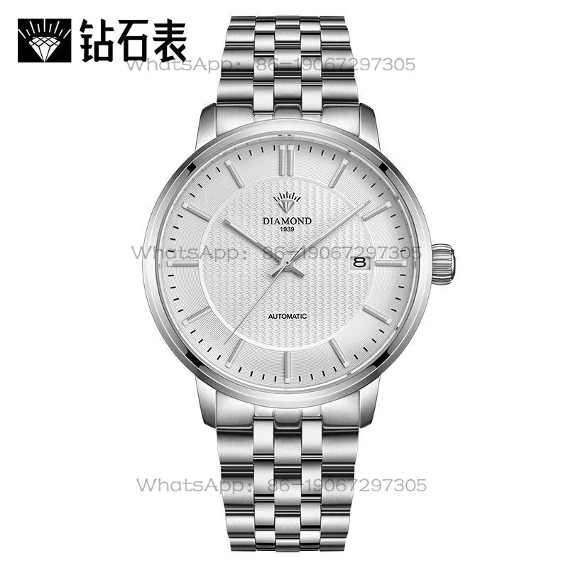 

Shanghai Diamond Watch Men's Fully Automatic Mechanical Watch Simple Business 3260 Official Genuine Fashion Simple Men's Watch
