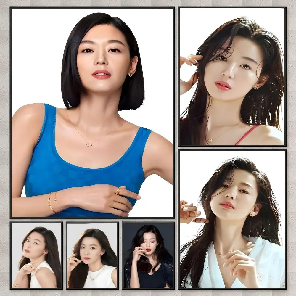 actress Jun Ji‑hyun Poster Poster HD Printing Nordic Style Home Decor Wall Art for the Living Rooms Hallways Gift Giving