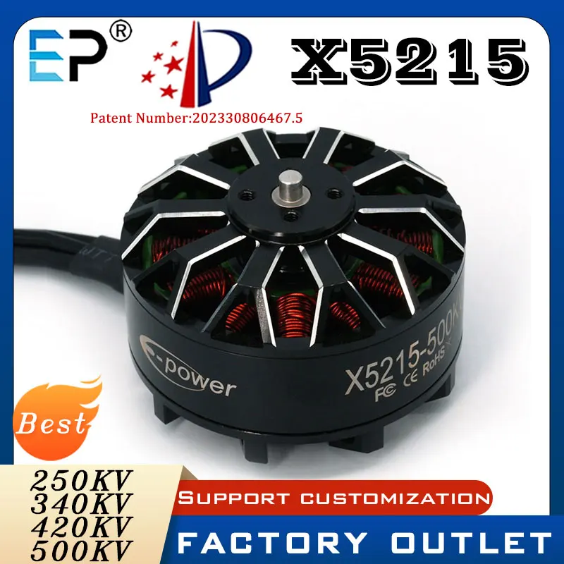 E-Power RC Airplanes Drones X5215 250KV 340KV 500KV Brushless Motor Parts 8S For FPV Multirotor Motors Parts Toy Accessorys