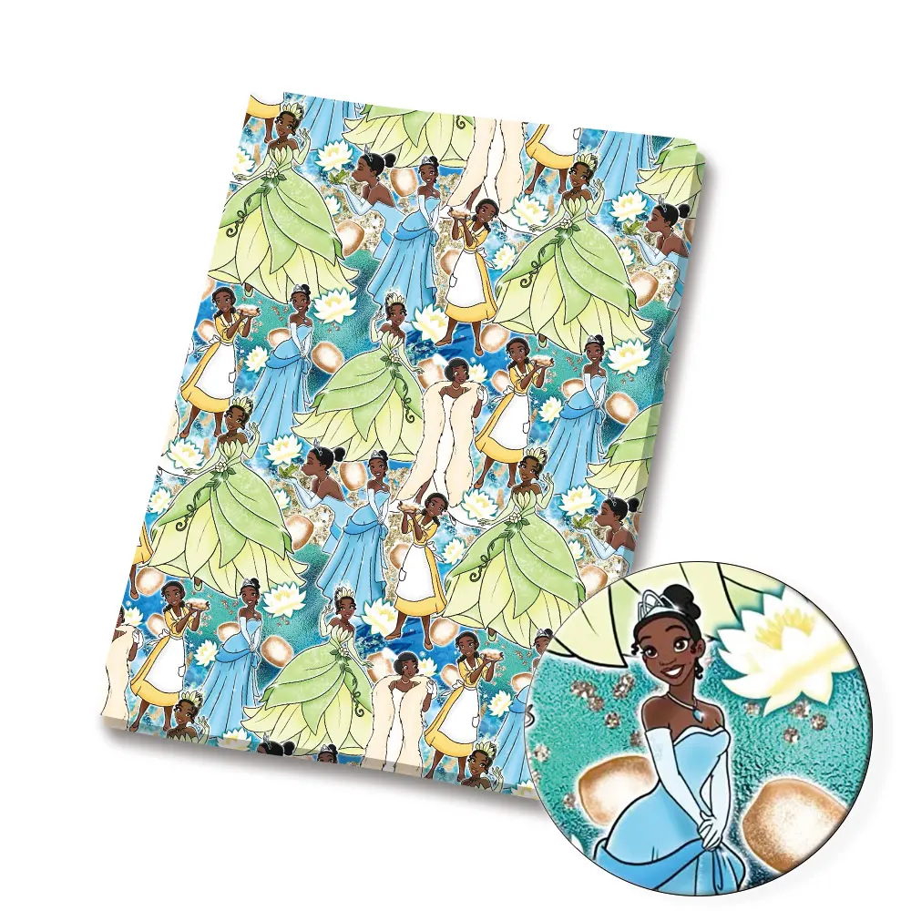 

Ткань Disney 140x50 см, мультяшная, из полиэстера и хлопка, для пэчворка, детского домашнего текстиля, шитья, кукольных платьев, штор