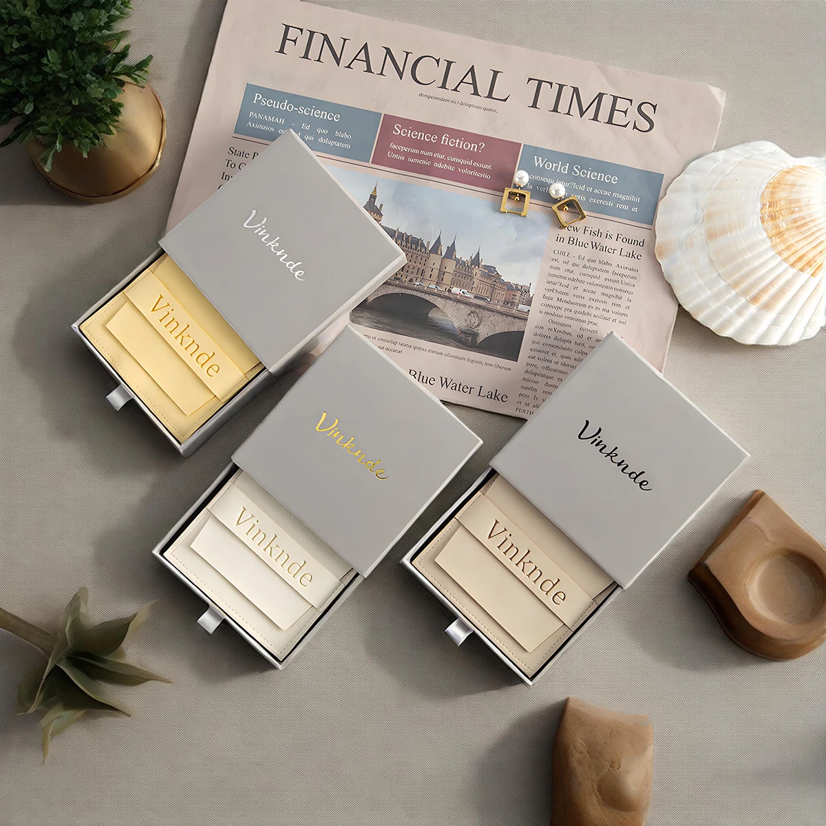 

Grey Paper Jewelry Box With Microfiber Flap Bags Personalized Logo Name Earring Ring Packaging Drawer Boxes Soft Gift Dust Pouch