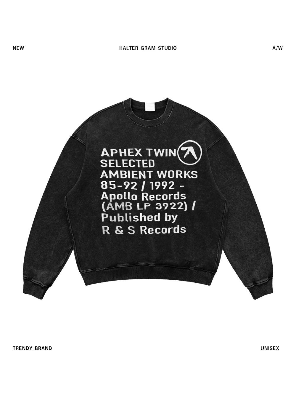 

Американский ретро-свитшот оверсайз с круглым вырезом, винтажный, теплый, хлопковый, с длинными рукавами, повседневный топ