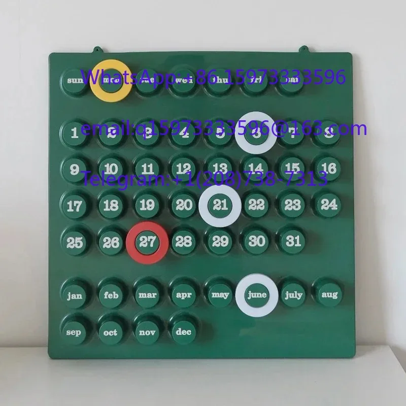 Ins Style Medieval Perpetual Calendar Vintage Hand Adjustable Desk