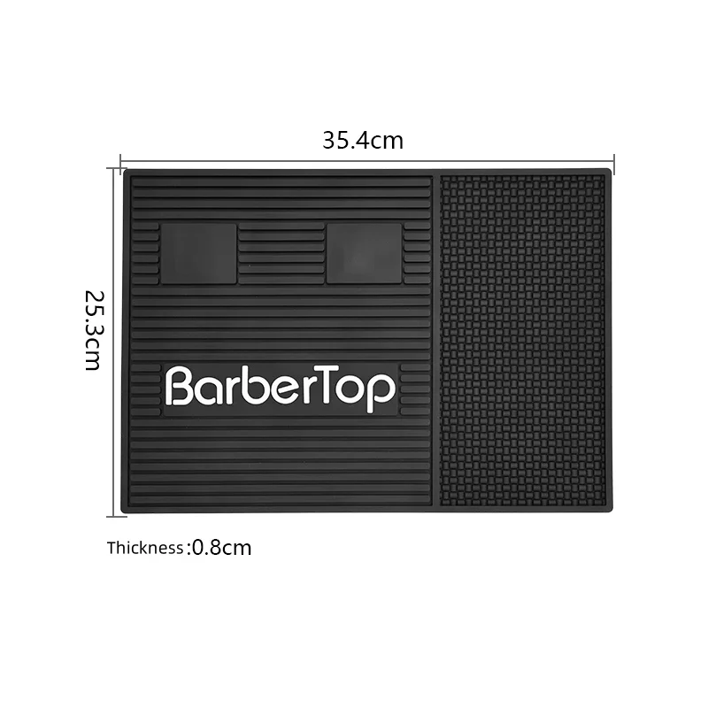 Barbershop Silicone Magnetic Waterproof Table Mat Hairdresser Scissor Combs Storage Cushion Salon Professional Tools Accessories