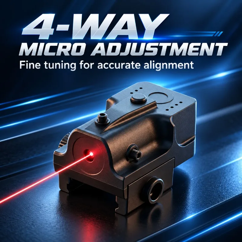 Mini Rail Attached Nylon Beam Indicator, Stable Lock Four-way Tunable Decoration Part for Hobby Collection