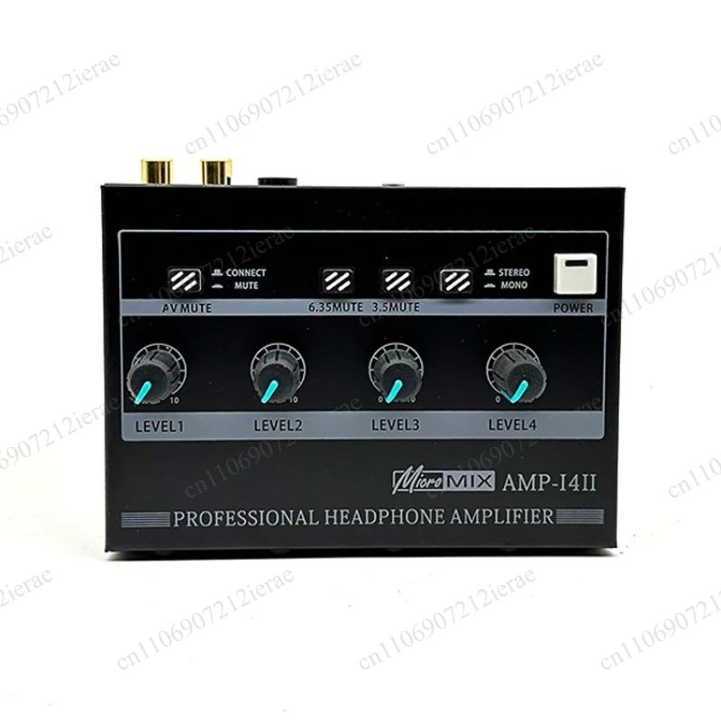 AMP-I4II Headphone Amplifier Portable Audio Distributor 4/8 Channels 3.5mm & 6.5mm Interface Studio Monitoring Signal Splitter