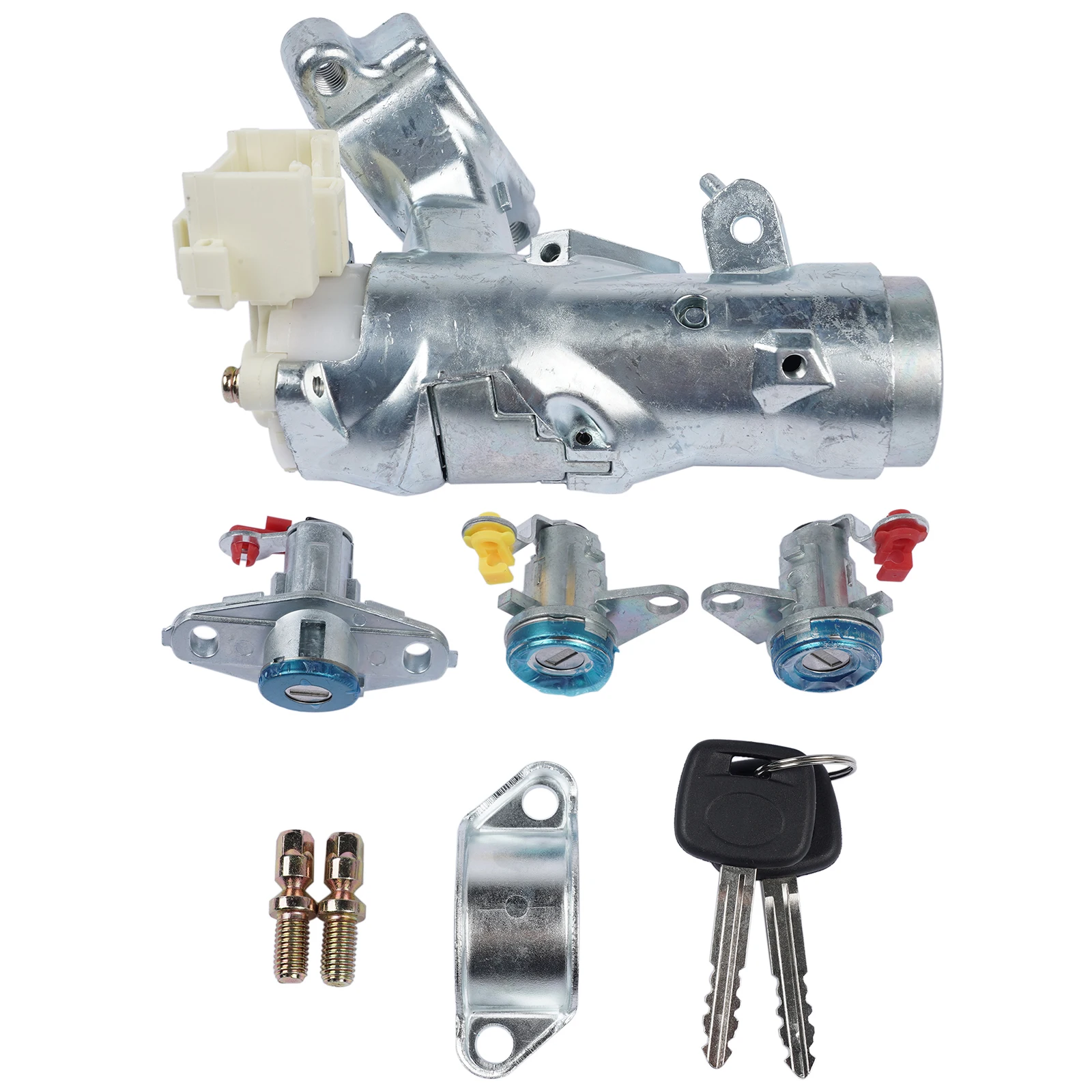 AP01 Set Sakelar Pengapian Silinder Kunci Pintu untuk Toyota Corolla AE110 RAV4 69052-12340