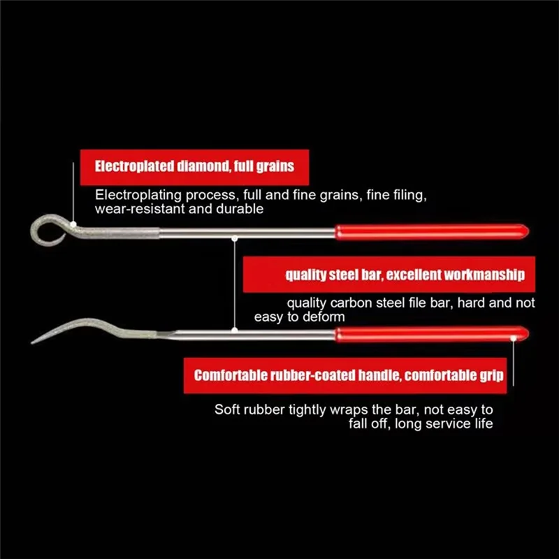 AT02-Jewelry File Set 20X Small Files Set Hand Tool For Grinding Polishing And Engraving Craft Supplies For Jewelry