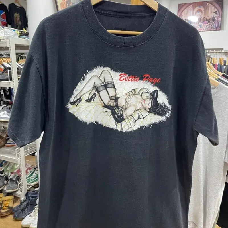 Новая футболка Bettie Page для фанатов S 5XL Uu72