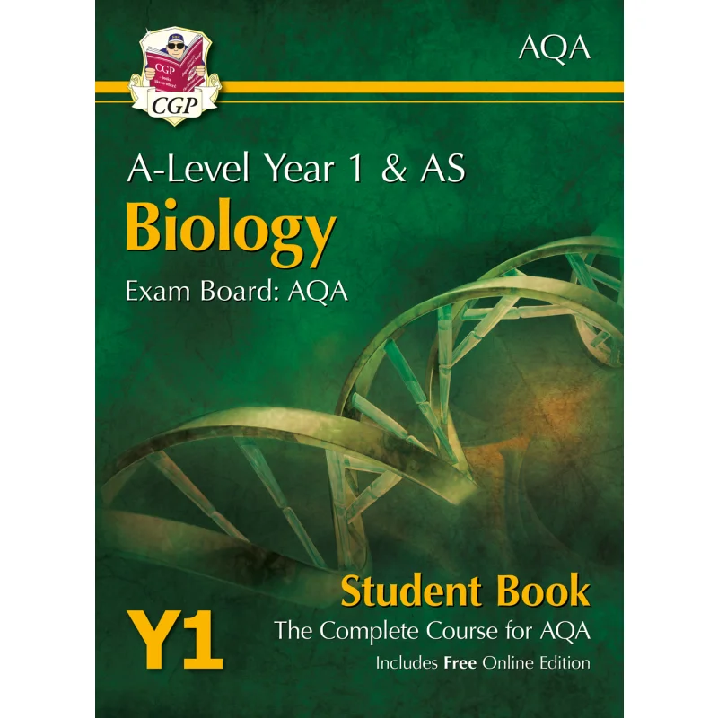 

Биология ALevel для AQA, 1 год, студенческая книга с онлайн-изданием, книги CGP, координация, групповые публикации, 9781782943198, книга