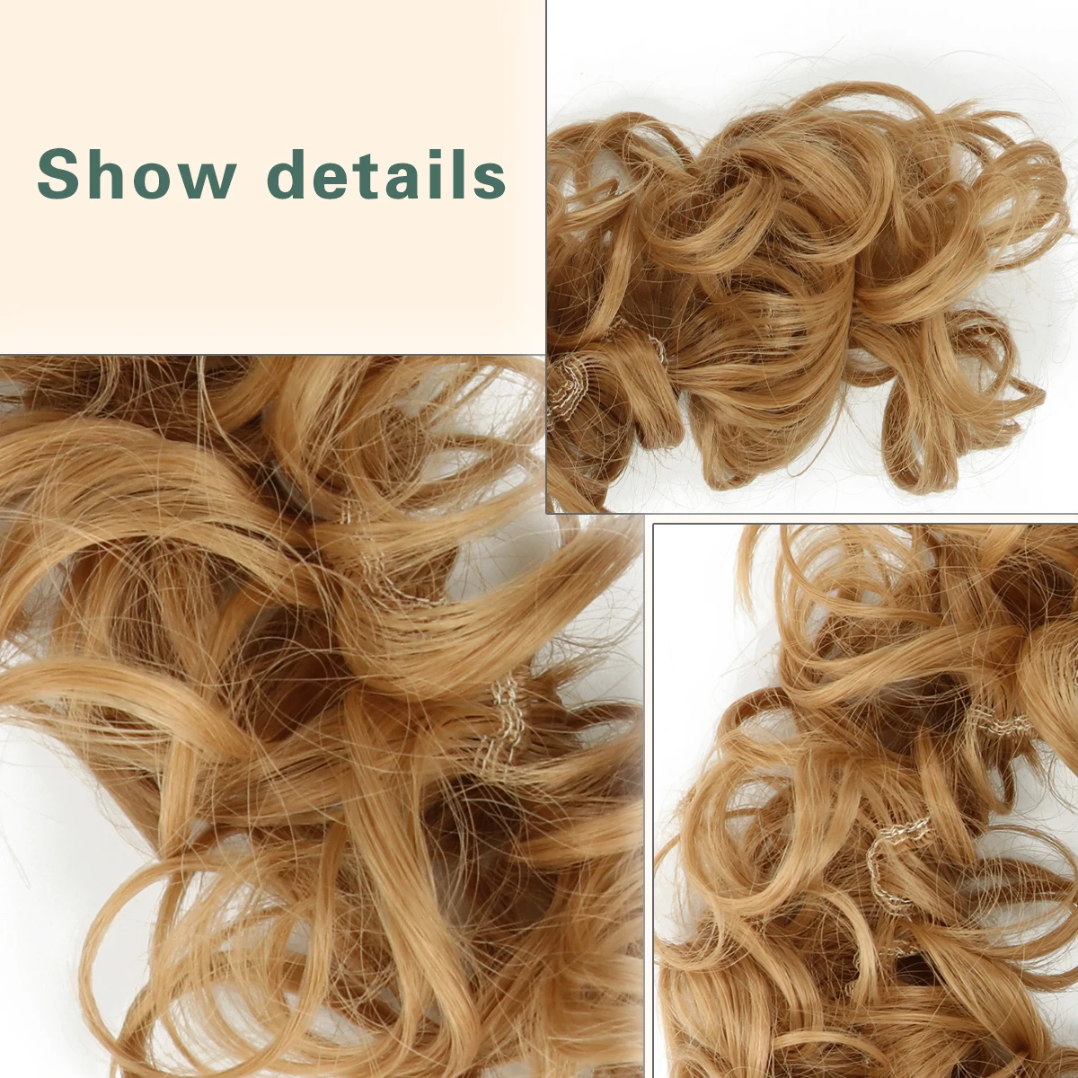 Hair Messy Bun Hair Piece Extensions Tousled Updo Fluffy Hair Ponytail DIY Wrap Around Bun Hair Scrunchie Wavy Donut Chignons
