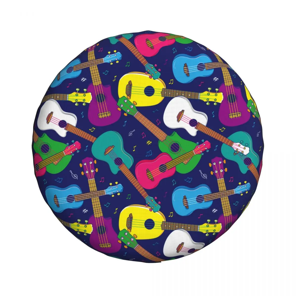 Colorful Hawaiian Ukulele Spare Tire Cover for Jeep Hummer SUV RV Car Wheel Protectors Accessories 14