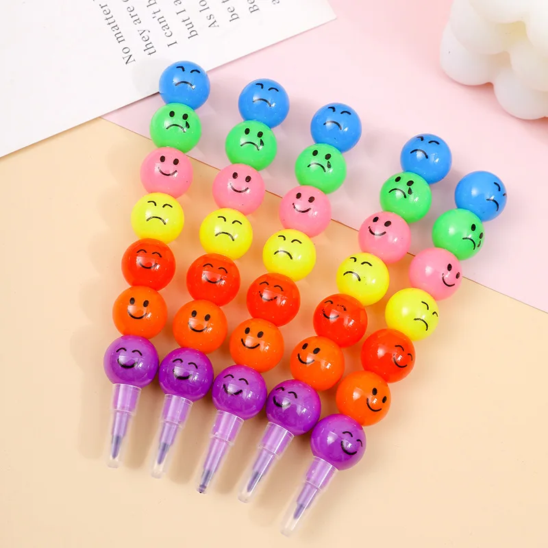 5/10Pcs Baustein Buntstifte Set Pädagogisches Kinder Party Gefälligkeiten Kreative Zeichnung Stifte Lernen Spielzeug für Geburtstag Pinata