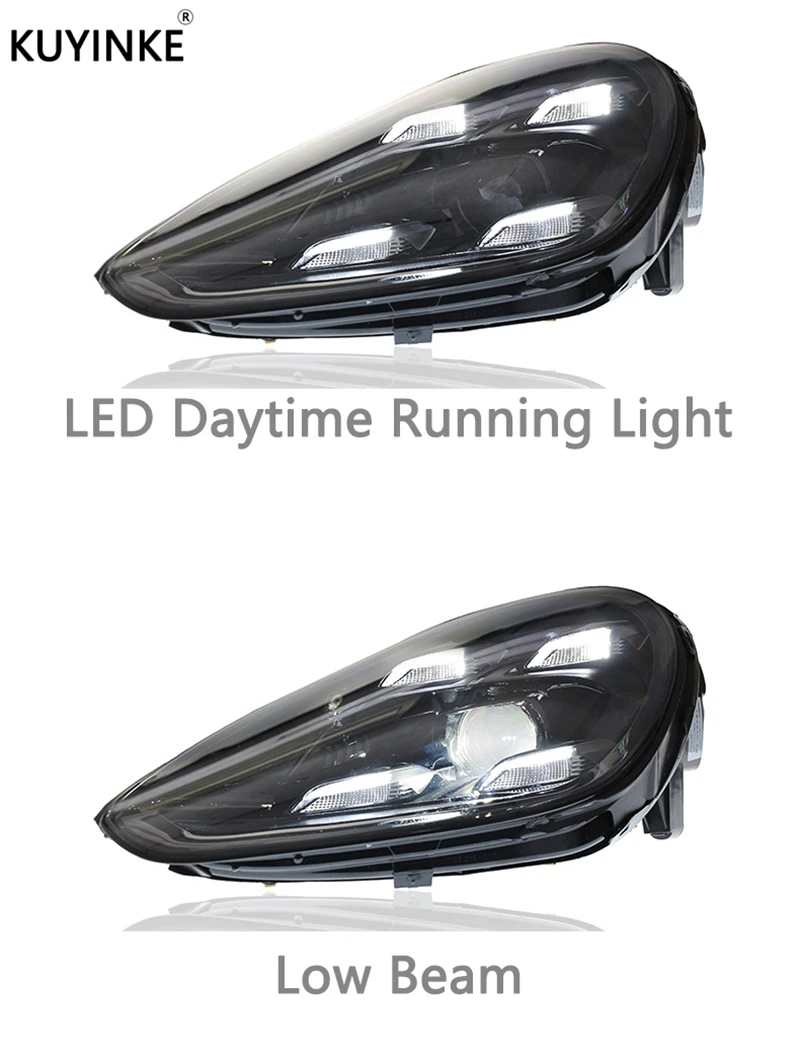 Headlight Assembly Modification Matrix Led Lens Daytime Lights Running Turn Signal Light For Porsche Cayenne 2015-2018