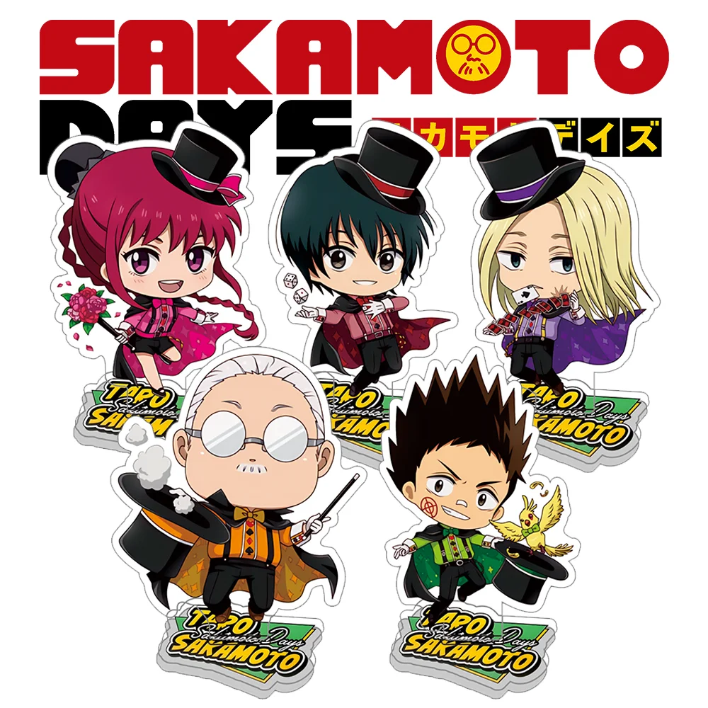 Sakamoto Days Acrylic Stand Shin Asakura Taro Sakamoto Anime Goods Collection Accesorios Cute Room Decor Ornament Friend Gift