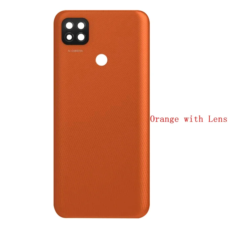 Back Cover For Xiaomi Redmi 9C Battery Cover Rear Door Housing Case with Camera Frame Lens Repair Parts