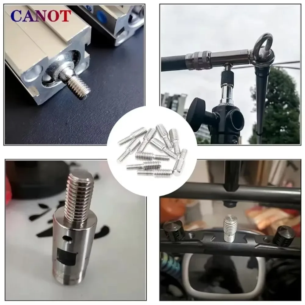M3 M4 M5 M6 M8 M10 M12 M14 M16-M20 Gewindeadapter Stecker auf Stecker Schrauben 304 Edelstahl Umwandlung Doppelkopf-Transferschrauben. – Detail 6