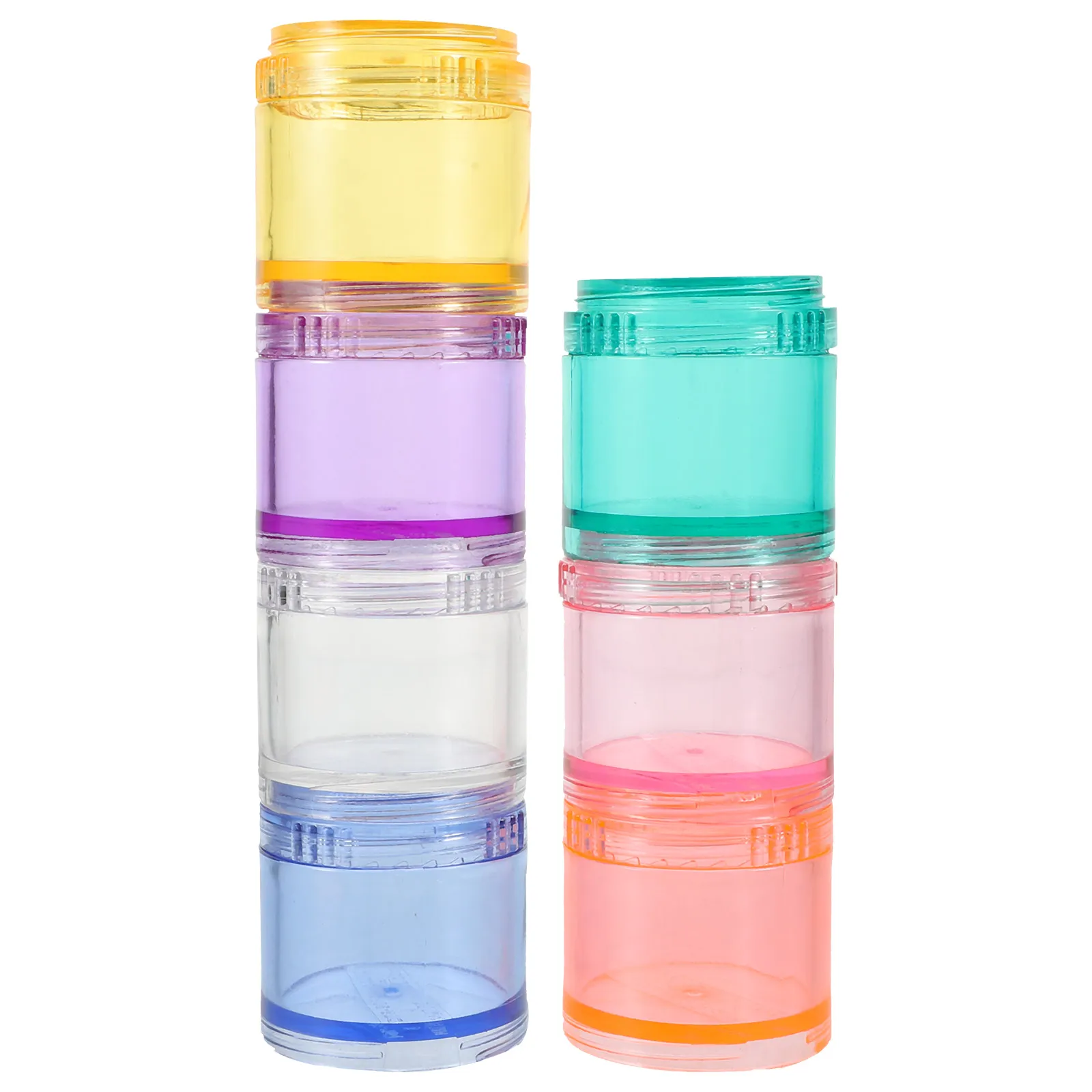 

Portable 7 Day Pill Box Weekly Medicine ganizer Stackable Detachable PC Material Travel Size Multi grid Container Small Light