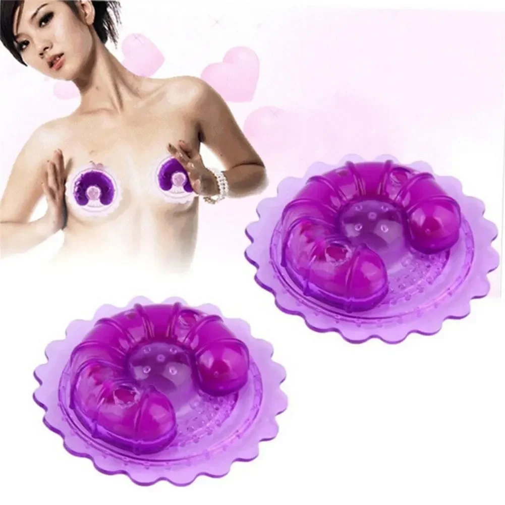 Wearable Breast Massager Toy Women Wireless Nipple Vibrator Outside Breast Enlargement Stimulation Masturbator Chest Toy