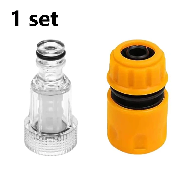 3/4 "Hogedrukreiniger Waterfilter Inlaat Connector Pistool Adapter En Slang Einde Quick Connector Tuinslang Voor Connectoren