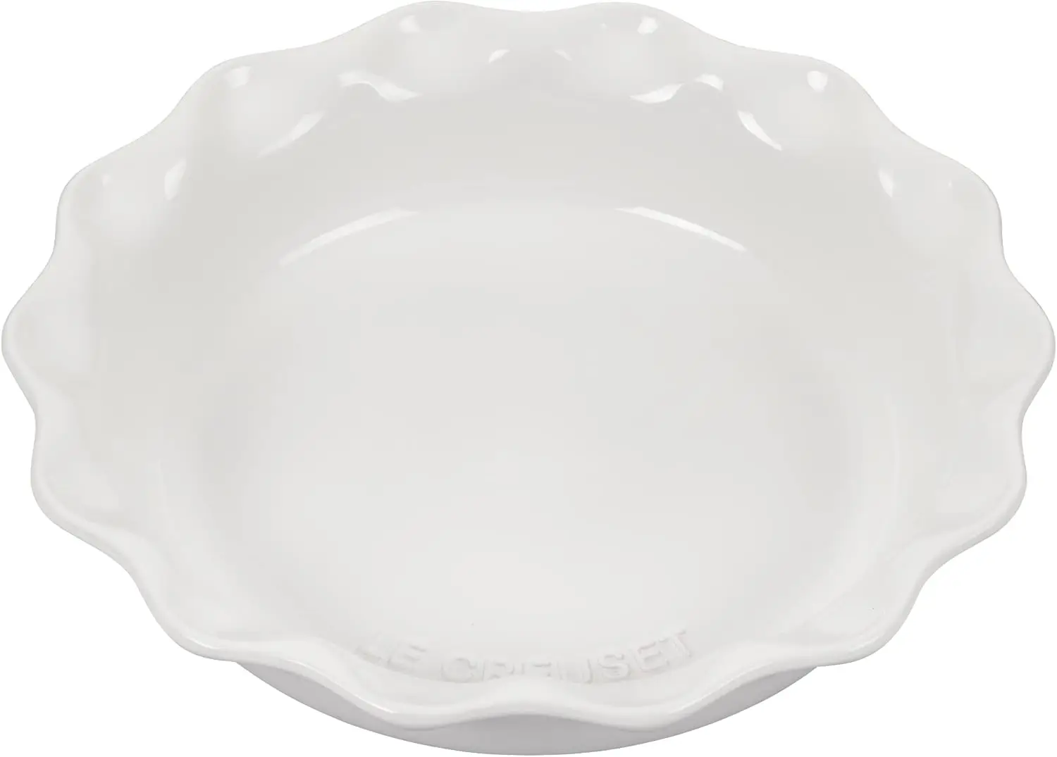 

Premium 9" White Stoneware Pie Dish for Even Baking & Heat Retention