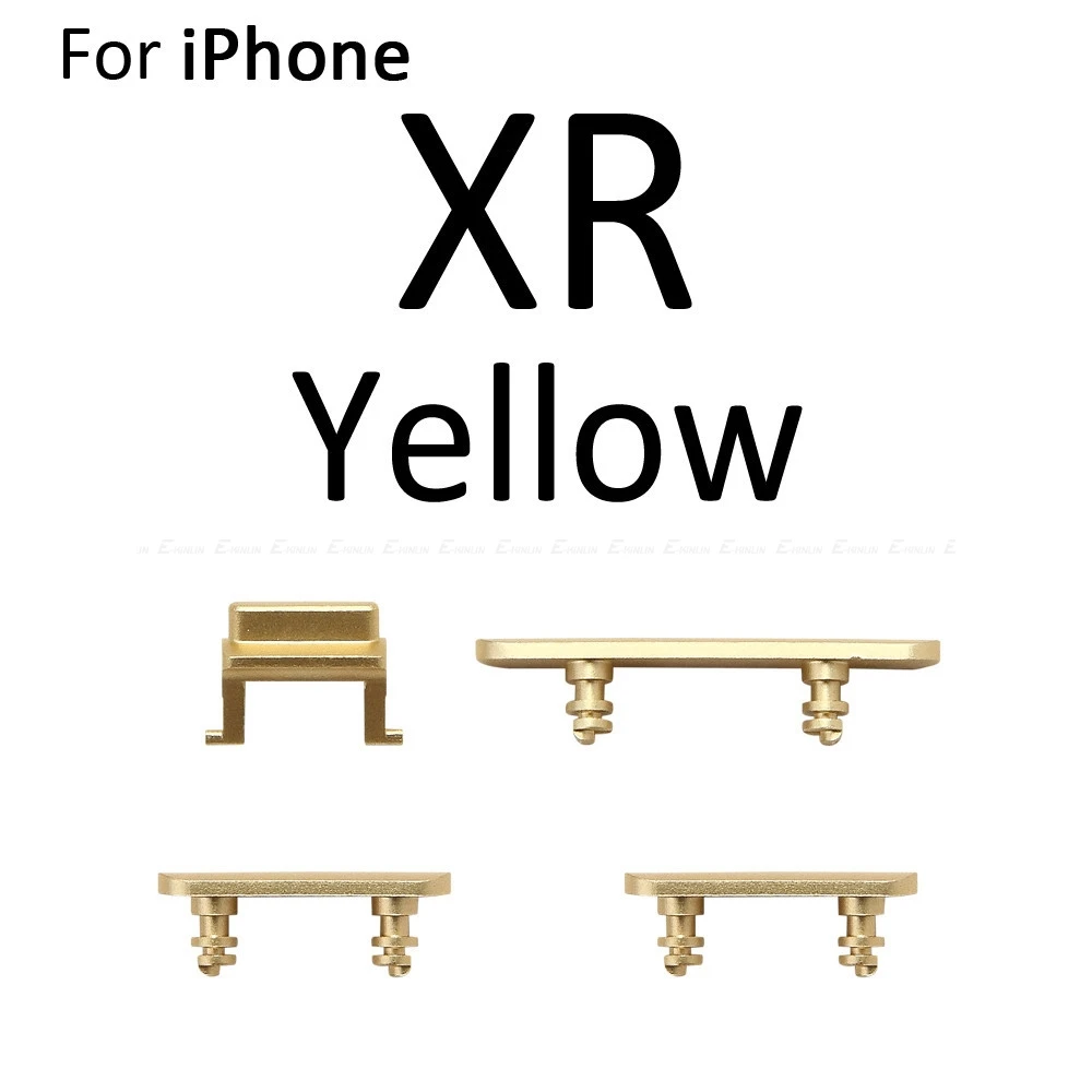 Side Button For iPhone X XR XS Max Power On Off Lock Volume Switch Button Mute Silent Key Set