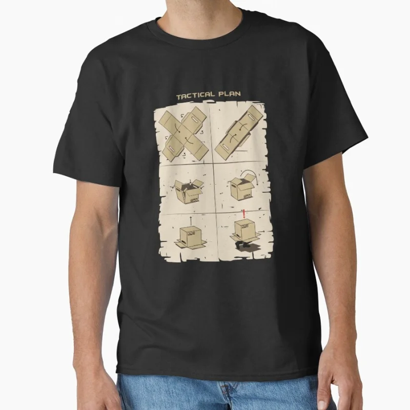

Metal Gear Solid 80s Retro video game mgs kojima Gift T-shirt for fans Large size mens clothing Adult Tops S-6xl