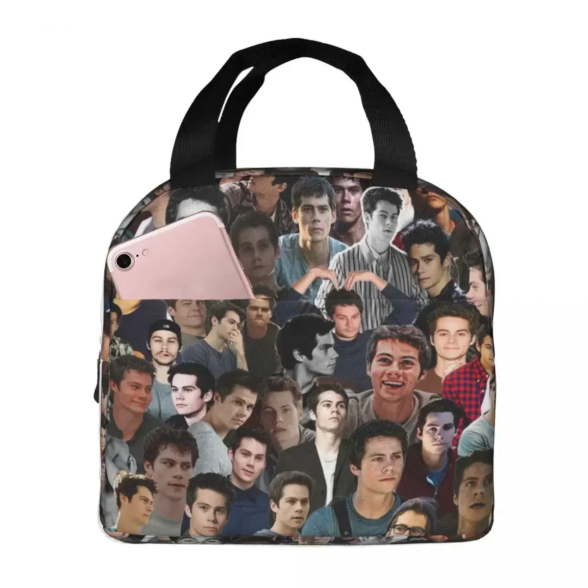 Dylan O'brien Collage Maze Runner Movie - Bolsa térmica para el almuerzo para niños, lonchera térmica para la escuela, caja térmica para alimentos, contenedor para loncheras