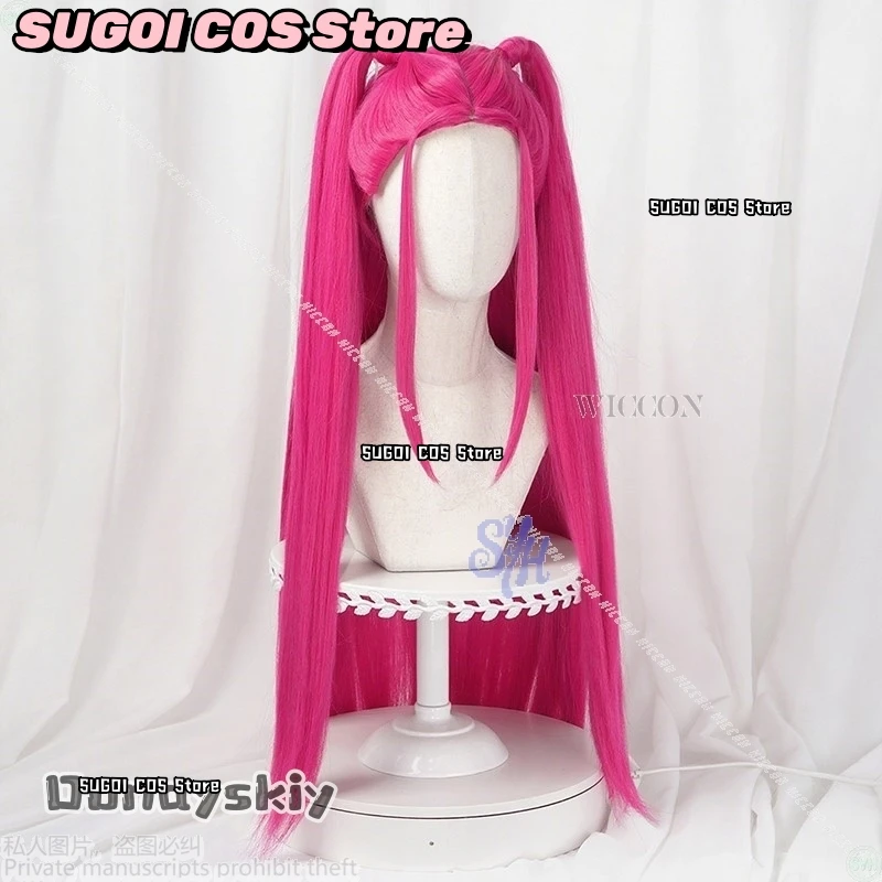 هنتركس كوسفريف كيبوب شيطان الفتيات مجموعة ميرا الوردي الساخن Y2K Kawaii موضة عالية الجودة الباروكات 4 أنماط Fanart حقيبة هالوين تمويه