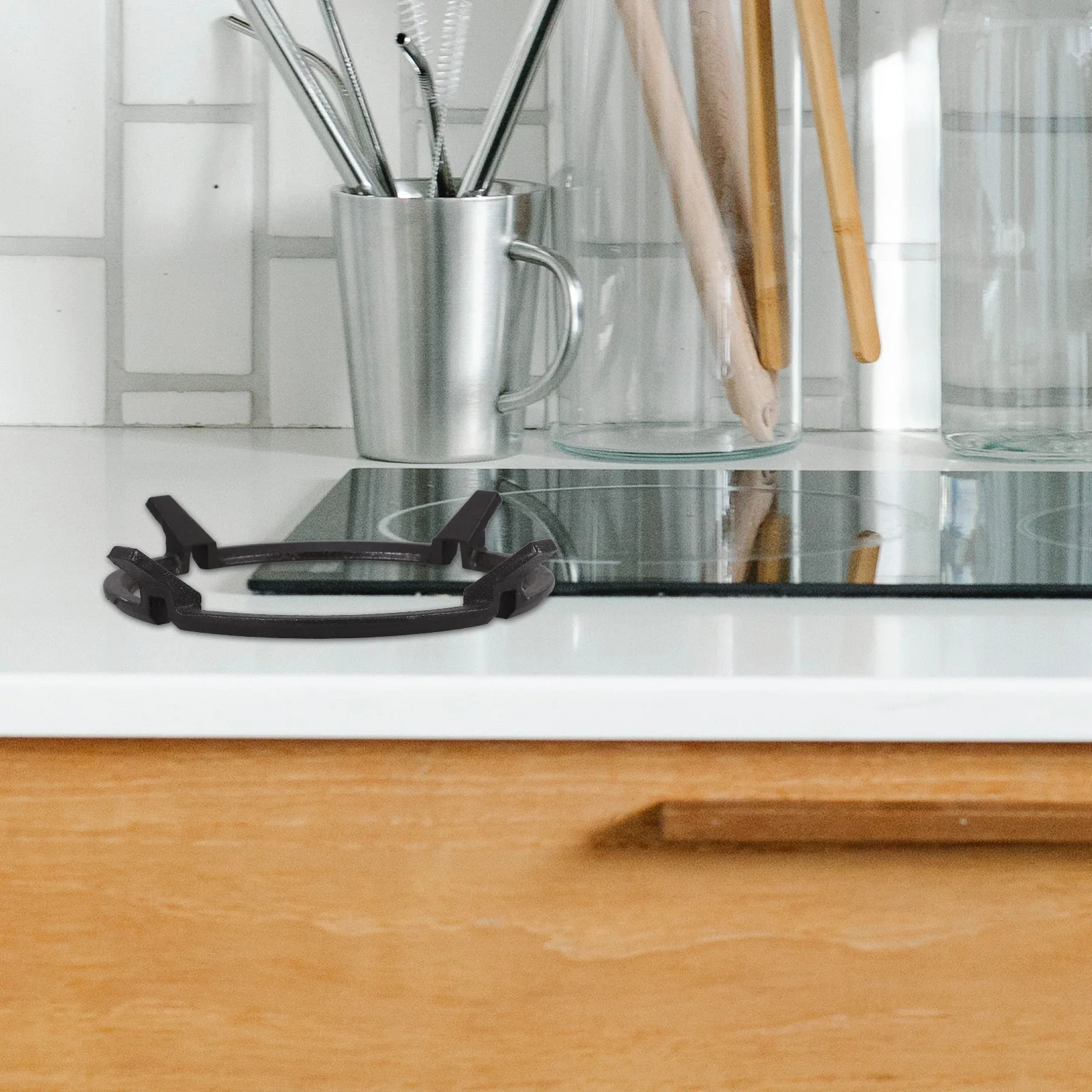 

Cast Iron Wok Stand Gas Stove Non-Slip Cooker Rack Stove Top Burner Grates Universal Accessory Wok Stand Gas Cooker Rack