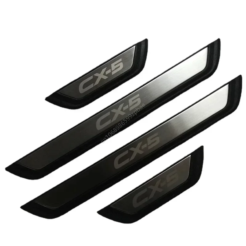 

High Quality Stainless Steel Scuff Plate Door Sill Trim For 2013 2014 2015 2016 Mazda CX-5 CX5 Car-styling Anti-Rub Protection