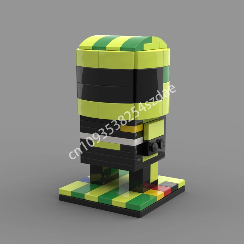 

112pcs MOC Kevin Estre Manthey Racing Grello Brickheadz Building Blocks Children's Brick Children Christmas toy Gift