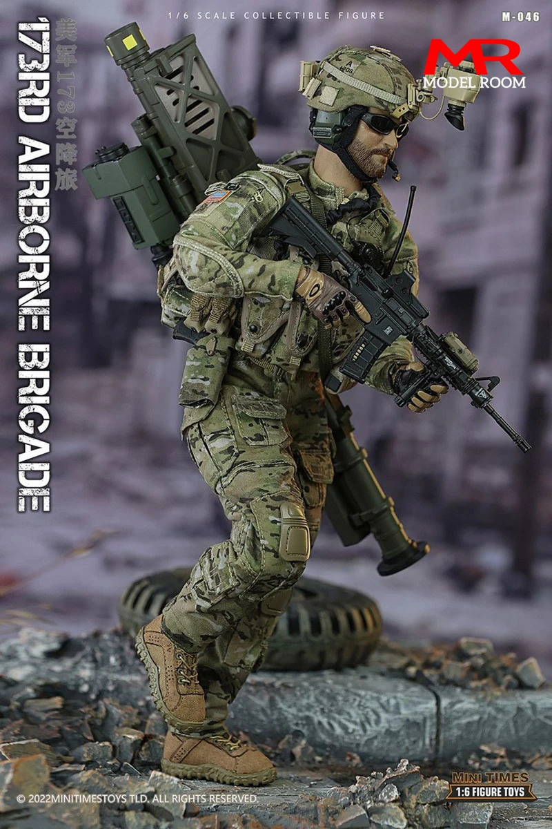 mini times toys M046 1/6 USA 173rd Airborne Brigade Male Soldier Action Figure Body Doll Full Set Collectible Toy