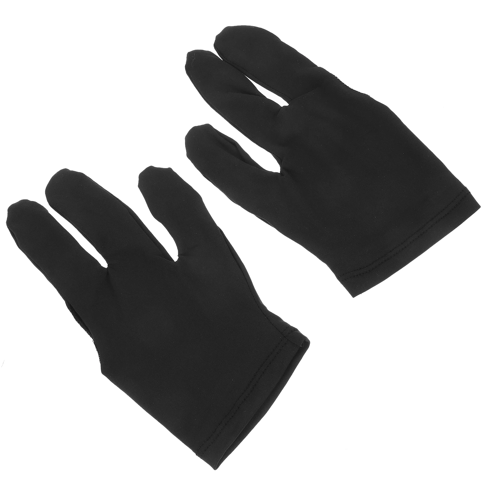 

2pcs 3 Finger Billiards Gloves Pool Snooker Breathable Flexible Left Right Hand Accessory Durable Material