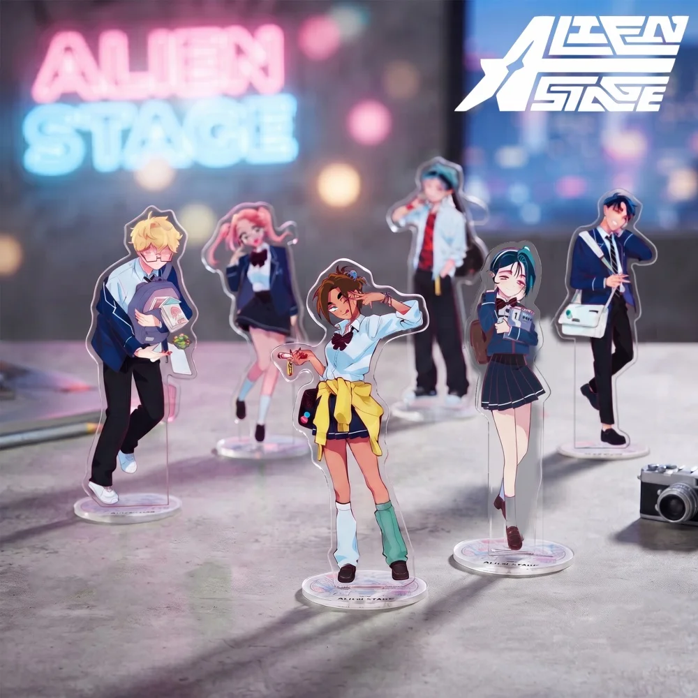 Alien Stage Acrylic Stand Keychain School Uniform Till Mizi Hyuna Luka Sua Ivan Desktop Decor