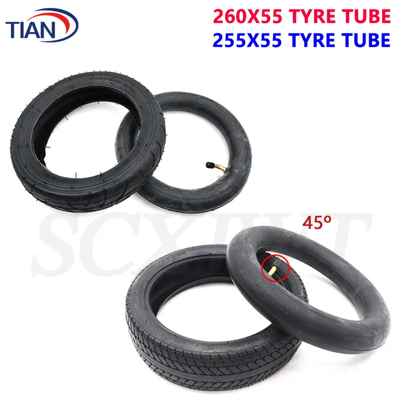 260x55 Outer Tyre Inner Tube 255X55 Fits Children Tricycle,Baby Trolley,Folding Baby Cart,Electric Scooter,Bicycle Wheel Tire