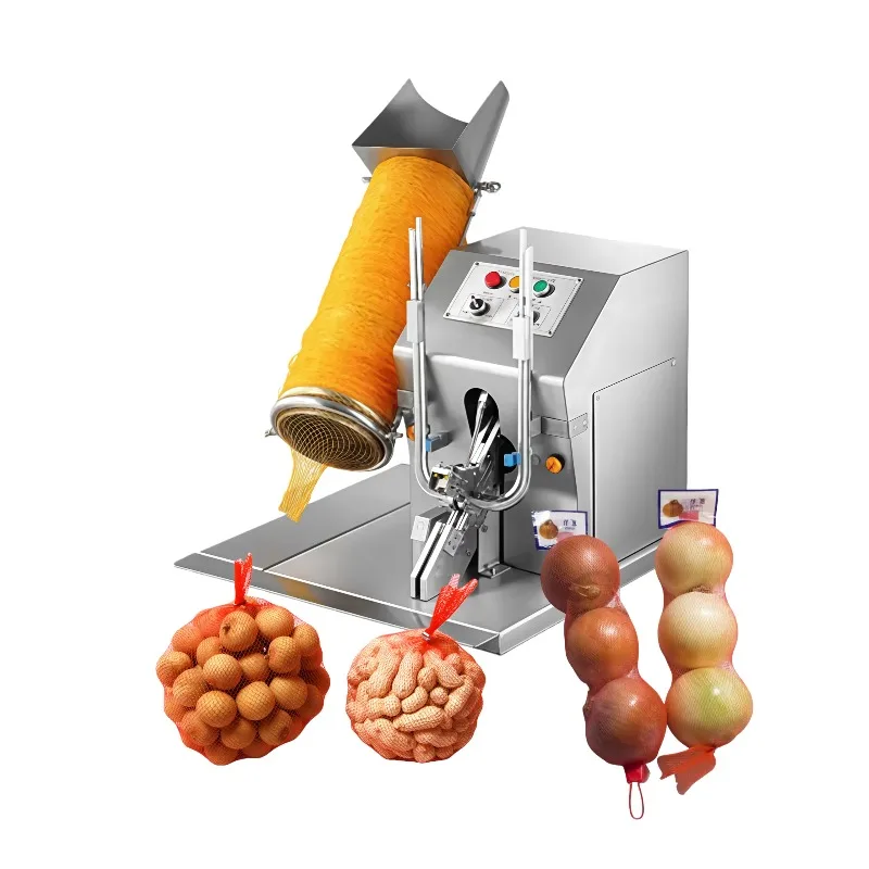 Automatic Onion Potato Packaging Garlic Avocado  Net Auto Mesh Bag Netting Packing