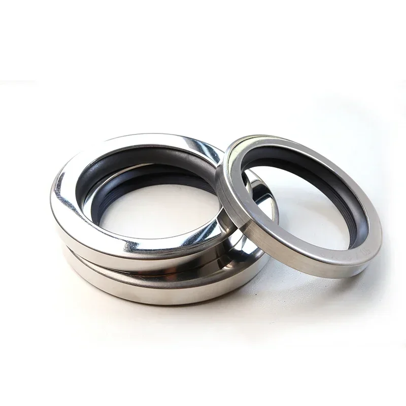 1Pcs Double Lip High Temperature Resistant Shaft Seal For Air Compressor PTFE Stainless Steel Oil Seal Inner Diameter 17-58mm