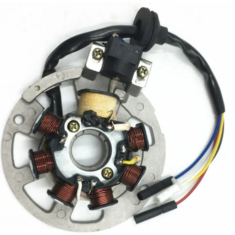 AB96-For 2-Stroke 2T 49Cc 50Cc 90CC 1PE40QMB New Stator Magneto Coil For JOG Minarelli Scooter Quad ATV 5 Wires 7-Coils