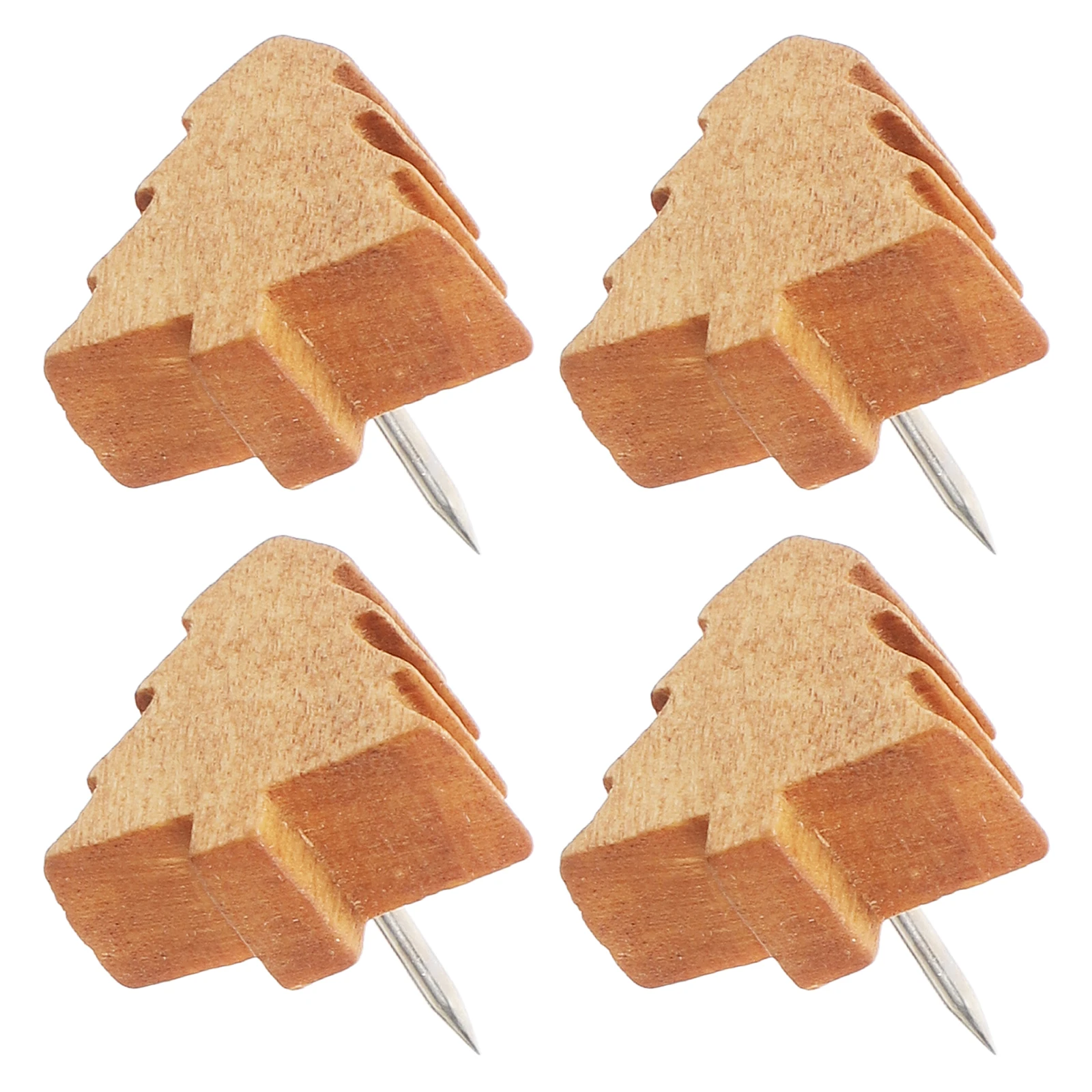 

25Pcs Mini Pine Tree Thumb Tacks for Cork Board Wood Push Pins Decorative Office School Supplies Bulletin Board Accessories