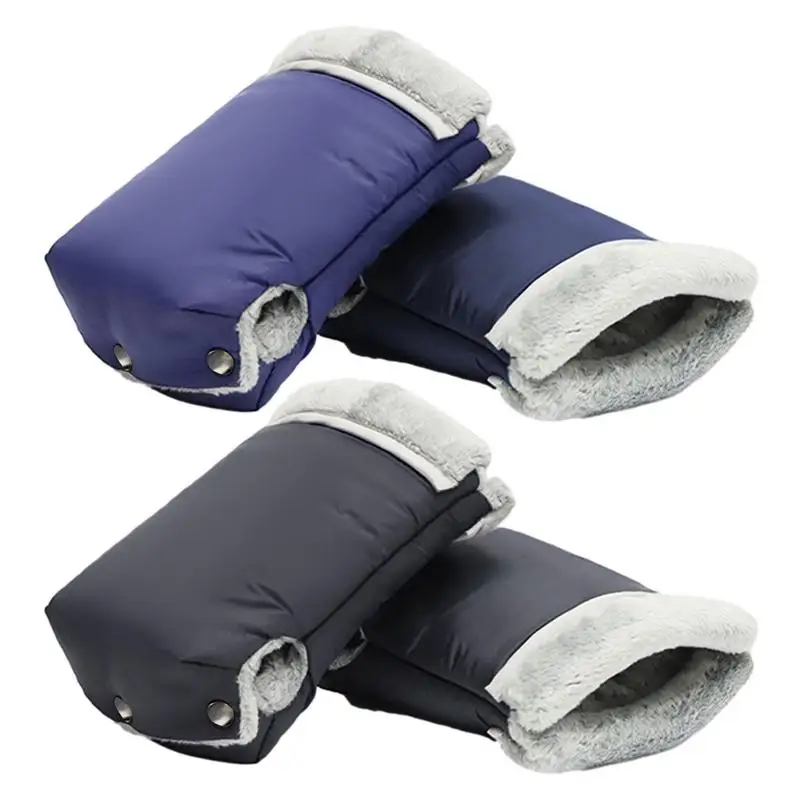 1 Pair Baby Cart Pram Hand Muff Mittens Adjustable Waterproof Windproof Pushchair Winter Warm Stroller Gloves Accessories