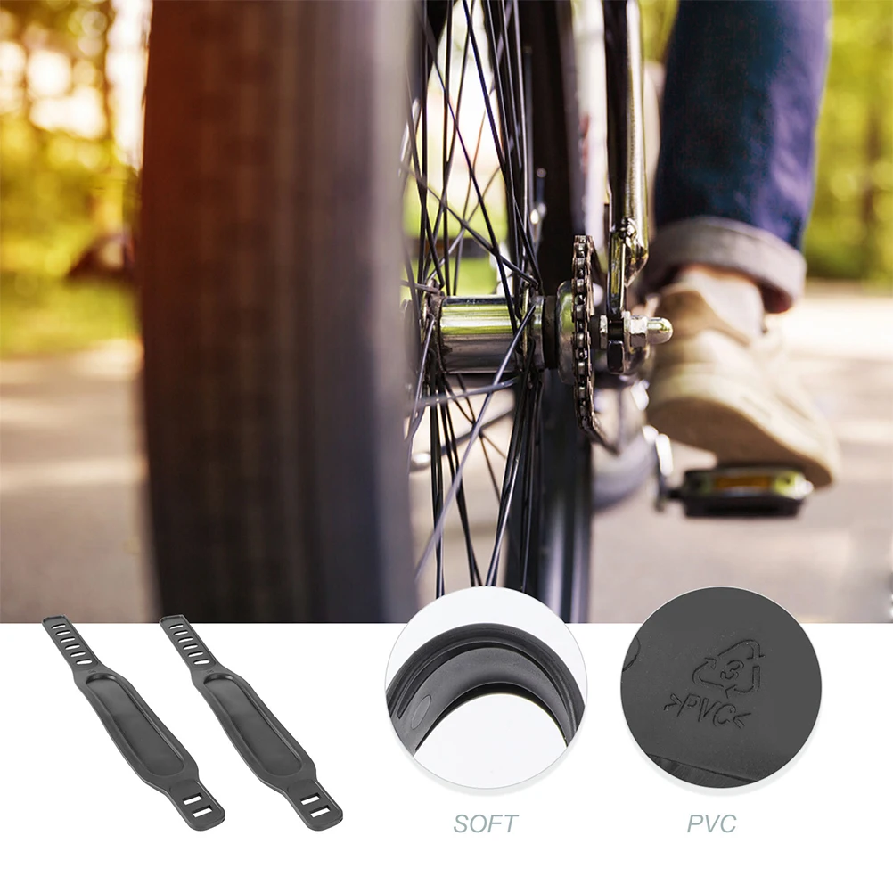 

2Pcs Dynamic Train Pedal Straps Antislip Gym Sports Bike Toe Belts Easy Use Lightweight Exercise Bike Supplies