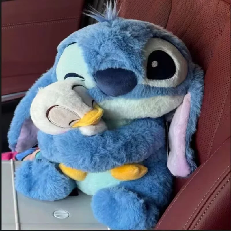 디즈니 22/30cm 스티치 봉제 인형 귀여운 오리 릴로 인형 장난감 카와이 어린이 생일 크리스마스 선물