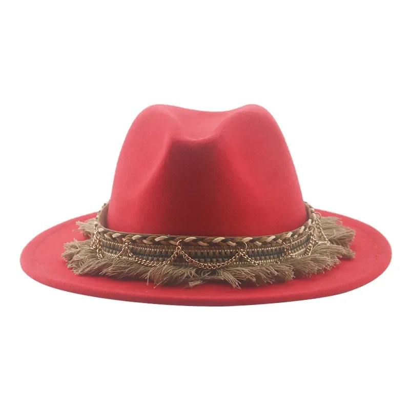 Cowboy Hats Hat Fedora Hat Felted Man Hat Hats for Women Western Cowboy Panama Vintage Casual Luxury Men Hat Sombrero Hombre New