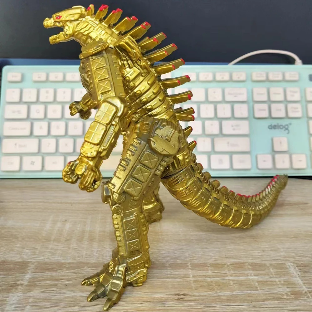 Gold Mechagodzilla Vs Kong Giant Godzilla Toy 7 Inches Action Figure King of The Monster Movable Joints Dinosaur Boy Kids Gift