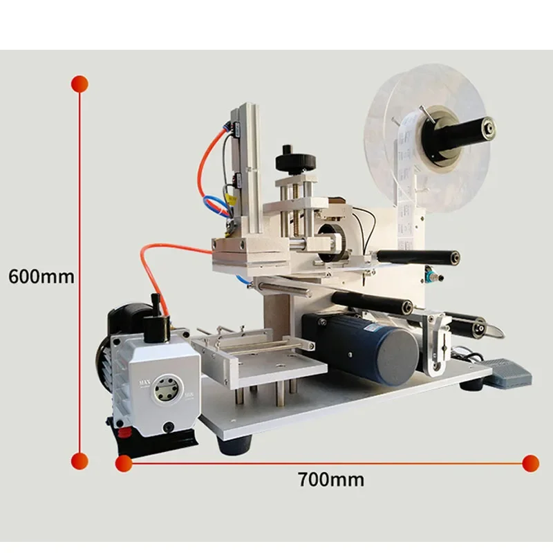 Flat Labeling Machine Automatic Manual Small Plastic Bag Square Bottle Bottle Double-sided Self-adhesive Labeling Machine