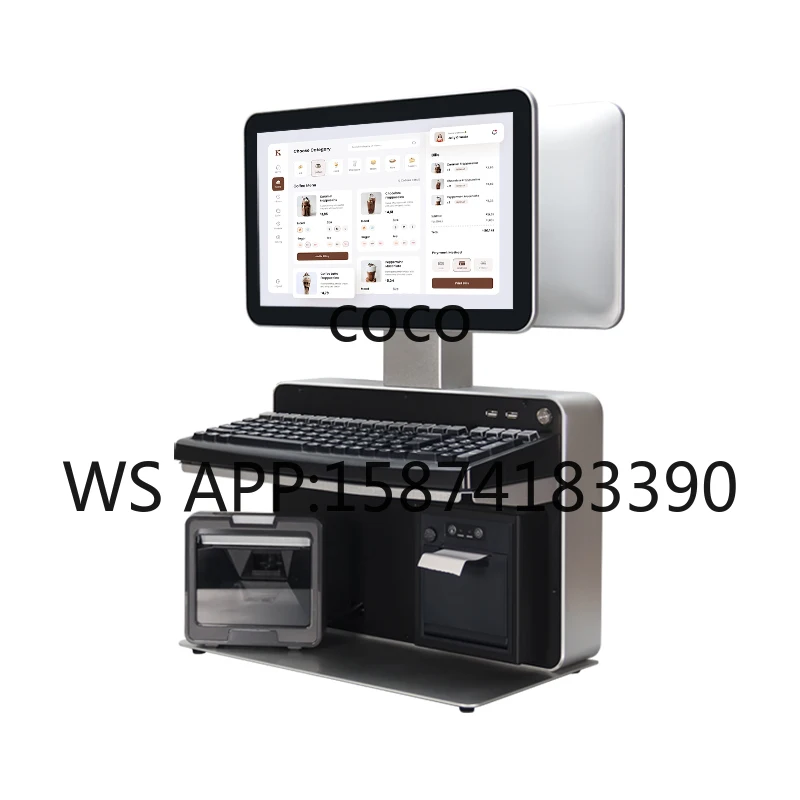 Retail POS All-in-One PC with OEM Customization, Compatible with Restaurant, Windows and Vending POS System