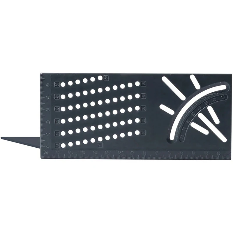 3D Miter Angle Measuring Tool Multifunctional Angle Ruler Carpenter Lines Square Measuring Ruler 45 90 Degree Lines Ruler Gauge